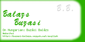 balazs buzasi business card